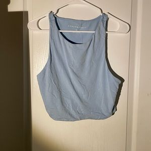 blue crop top